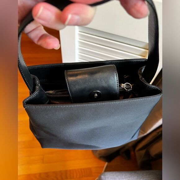 Coach Mercer Black Mini Bag in Leather and Nylon - Picture 6 of 9